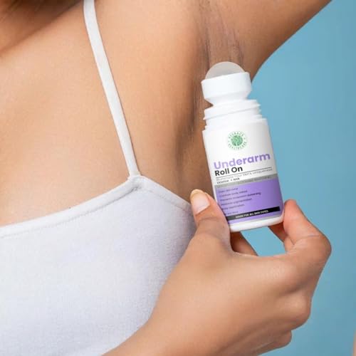 Image of UnderArm Brightening Roll On with 4% AHA - Fights Body Odor, Brightens armpits Deo Deodorant Rollon - For Men & Women (50g each, Pack of 2)