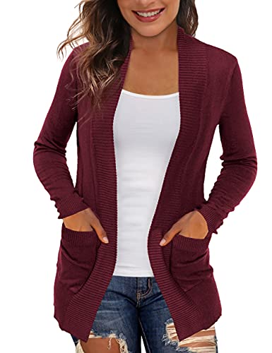 Image of REDHOTYPE Women's Cardigans with Pockets Casual Lightweight Open Front Cardigan Sweaters for Women (S-2XL)