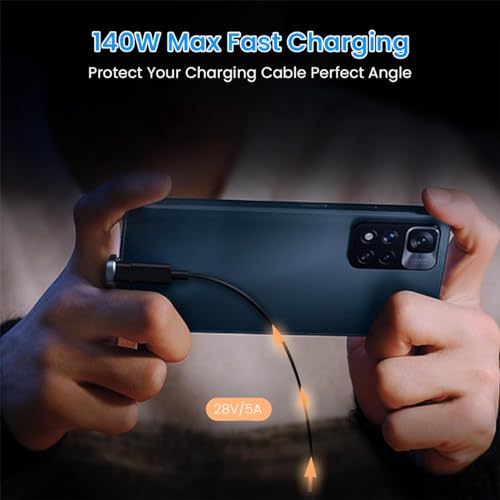 Image of Verilux PD 140W Type C Connector, Type C Male to C Female Adapter Support 4K@60Hz & 20Gbps Data Sync, USB C Connector for iPhone 17 /16 /15, Galaxy S25 /S24, MacBook Pro /Air, Steam Deck