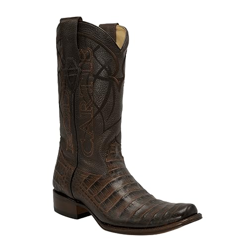 Joe Boots Denver Men's Print Crocodile Snip Toe Western Boots4