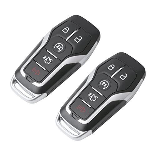OCESTORE 2Pcs M3N-A2C31243300 Car Key Fob Keyless Control Entry Remote 164-R7989 5 Button Vehicles Replacement Compatible with MKC Edge MKX Explorer Fusion MKZ 164-R8119 5926056