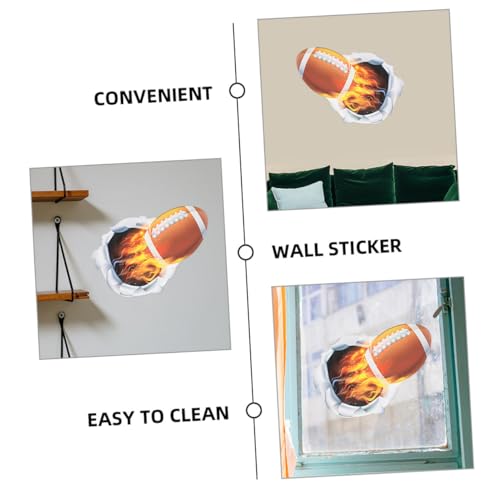 Set 3D Stickers Deportivos para Pared 2 piezas miniatura 3