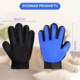 flintronic Wydajne rękawice do usuwania sierści zwierząt domowych, dla psów, kotów, królików, koni z długim/krótkim futrem, dwupak, (lewa i prawa)