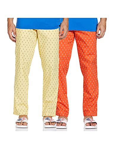 Image of Amazon Brand - Symbol Cotton Men Casual Style Pajama Bottom (Pack Of 2)