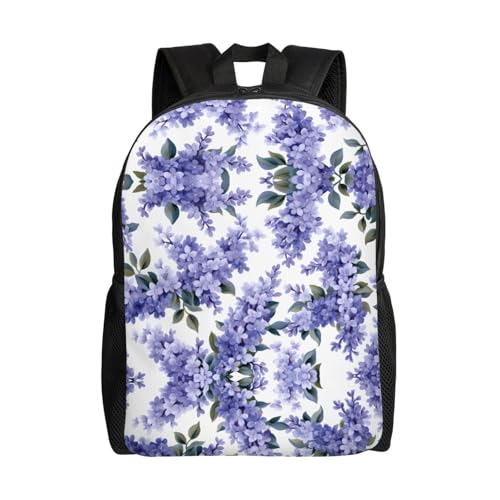 PHAYAH Lilacs Pattern 16-In Laptop Bag for Women