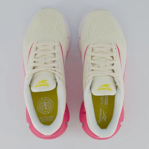 Reebok Reebok Mens Zig Dynamica Road Running Shoes, Vintgchalk White Trupink, 6 US