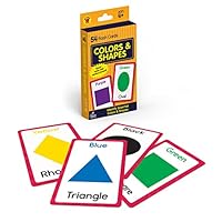 Carson Dellosa 54 Colors and Shapes Flash Cards, Toddler Learning Flashcards for Kids Ages 4 and Up, Educational Games for Preschool and Kindergarten Reading Readiness
