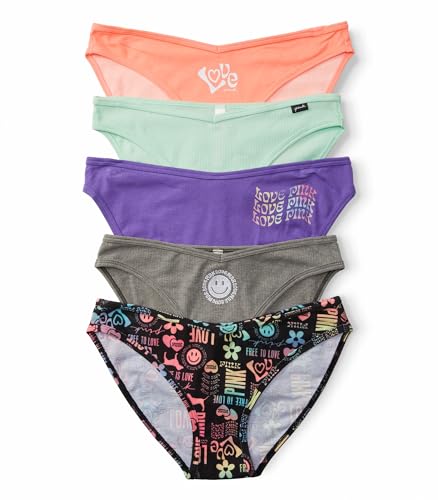 Victoria's Secret PINK Women's Cotton Bikini Underwear, Moderate Coverage Panties for Women, Multi Pack (XS-XXL)
