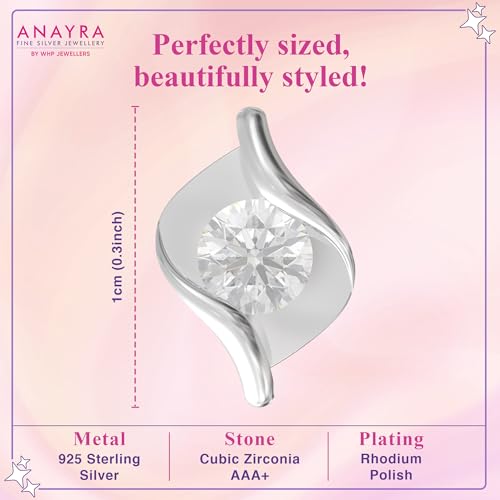 Image of 925 Pure Silver Earrings for Women | Hallmarked Pure Silver Stud Earrings | Hypoallergenic Lightweight Daily Wear Jewellery | Gift for Wife, Girlfriend, Mother, Sister | Birthday, Anniversary, Rakhi
