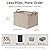 StorageWorks Storage Bins, Fabric Storage Bins for Shelves, Large Storage Baskets with Metal Frame, Closet Baskets and Bins with Handles, Brown and Beige, 2-Pack