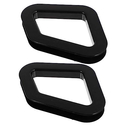 MOLUCKFU 4pcs Chair Buckle Video Game Chairs Domestic Chair Back Decorations Office Chairs Black Plastic