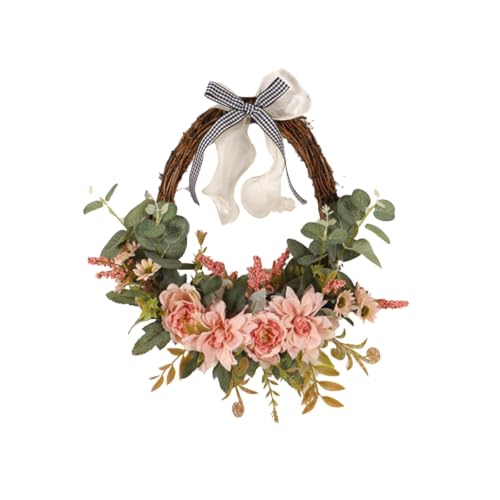Artificial Fall Wreath for Front Door with Led Lights, Glowing Fall Decor - image 4