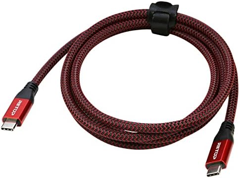 RIITOP USB4 Cable Compatible with Thunderbolt 4/3 Cable,40Gbps/1M, USB4.0 Cable Support 100W Charging,8K@30Hz/5K@60Hz or Dual 4K@60Hz