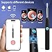 Wireless Ear Wax Removal Tool Camera, Smart Visual Ear Cleaner Otoscope with 1080P HD Waterproof Lens & 6 LED Lights, USB-C Fast Charge, 360° Rotation Ear Scope for iOS & Android, 6 Ear Tips.(Black)
