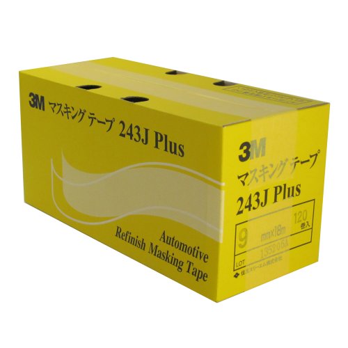 Amazon | 3M No.243J PLUS マスキングテープ 9mm×18M 120巻入 | 養生