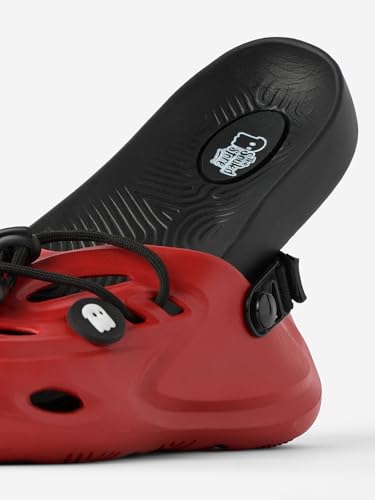 Image of The Souled Store Hydros: Men Clogs | Lightweight EVA Slip-on Sandals for Men with Adjustable Velcro Strap, Removable Laces & Detachable Naruto Silicone Charms