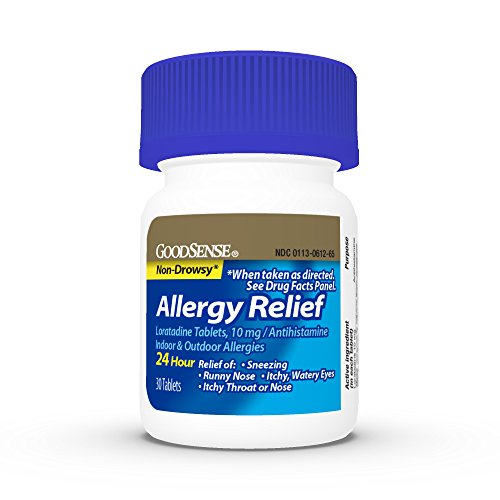 GoodSense Allergy Relief Loratadine Tablets 10 mg, Antihistamine, Allergy Medicine for 24 Hour Allergy Relief, 30 Count