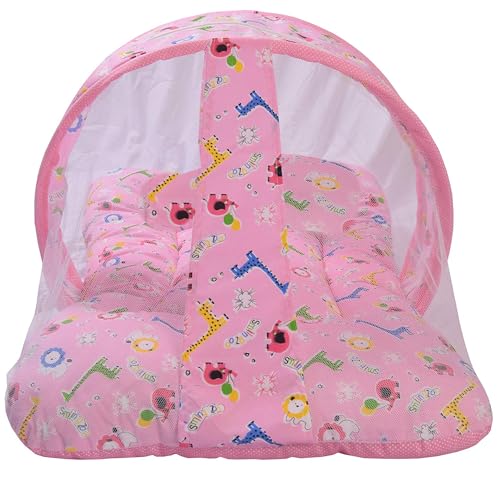 Image of Toddylon Baby Bedding Set New Born Baby Bed | Mattress | Mosquito Net | Carry Bag | Essentials | Carry Bag | Cotton Combo | Infant beds | Products (0-6 Months) (2PCS Set)