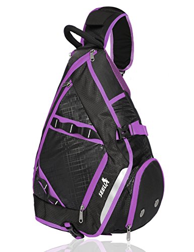 32L Oversized Sling Bag Backpack, SEEU Unbalance Shoulder Crossbody Bag Chest School Gym