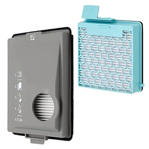 HEPA Filter + Fine Dust Filter Compatible for Miele CX1 Boost, Miele SNRF3, Miele SNRF0, Miele SNCF0 Vacuum Cleaner (Filter Compatible with Miele Hygiene AirClean Filter 11639240, SF-HY 60, CX-FSF)