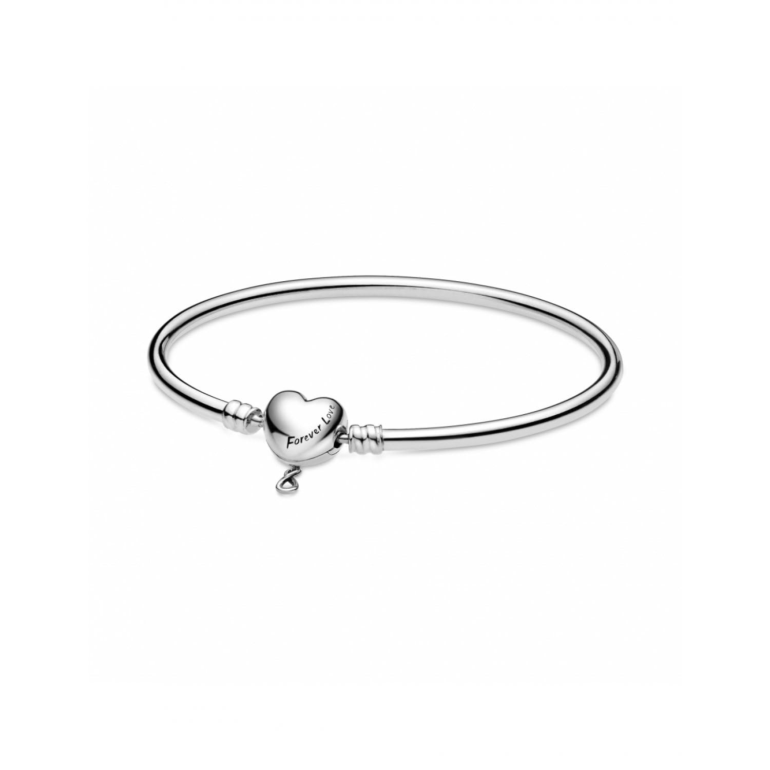 Pandora Pandora 598891C00 Moments - Bracciale da donna in argento Sterling con chiusura a cuore Inifito, 17 cm, colore: Argento, argento, 17 cm, Moderno