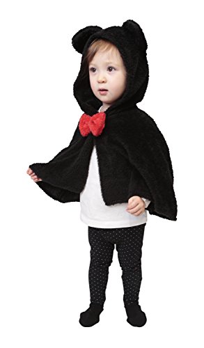 Party City マシュマロベビー コスプレ もこもこキャットケープ ベビー 80cm 黒