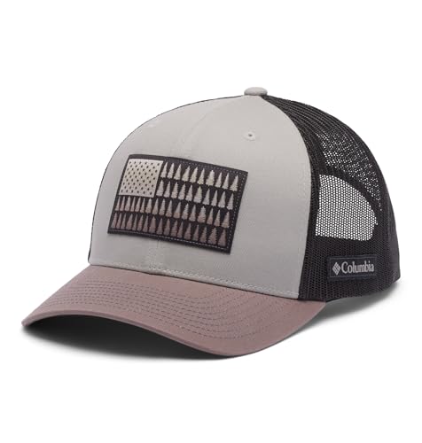 Columbia Unisex Tree Flag Mesh Snap Back Flint Grey/Iron/Shark One Size