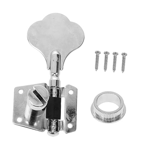 ibasenice Bass String Machine Head Guitar Accessories Replacement Tuning Pegs Metal Body Easy Installation