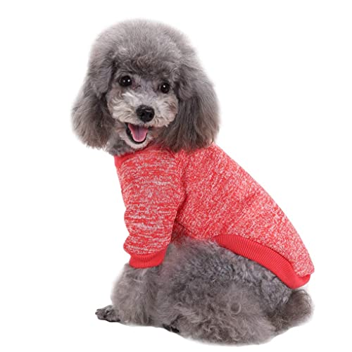 Image of Dog Sweaters for Small Dogs, Soft Fleece Puppy Clothes, Warm Winter Coat