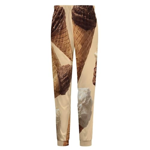 Ice Cream Wafers Cone Men's Pajama Pants Lounge Pant Sleepwear PJ Bottoms4