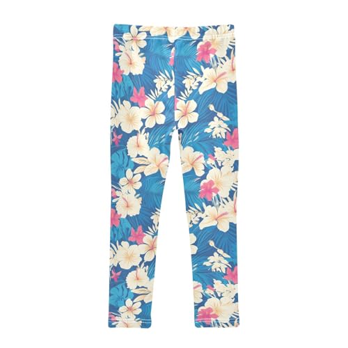 KLL Banner Hawaiian Toddler Girls' Active Leggings Soft Full Length Pants Gym2