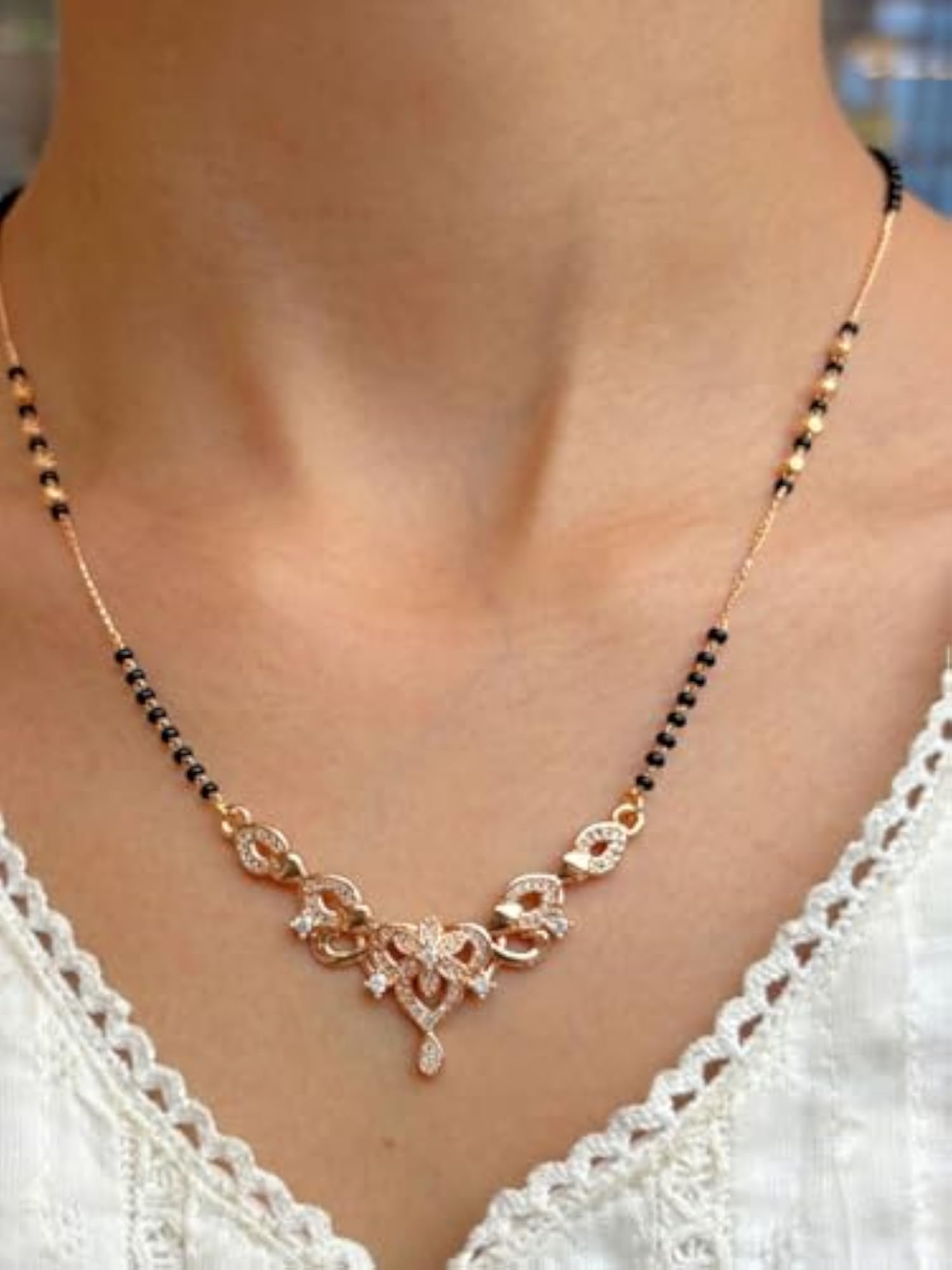 Women's Dhruvi Mangalsutra, Elegant Tradition