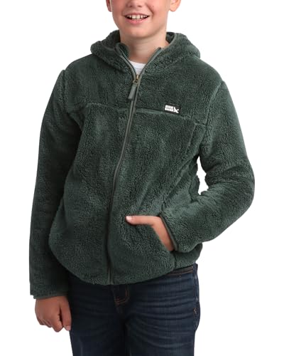 Image of Eddie Bauer Kids' Zip Up - Kids' Full Zip Ultra Soft Sherpa Fleece Hoodie Sweatshirt for Boys and Girls (5-20)