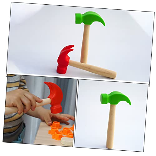 BESTonZON 8 Peças Martelo Simulado Brinquedos De Madeira Batendo Brinquedos Para Meninas Brinquedos