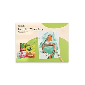 Relish – Dementie Aquapaints Activiteiten – Pack van 5 Herbruikbare Water Schilderij Speelgoed, Tuinwonderen, Alzheimer Producten & Geschenken voor Ouderen/Senioren