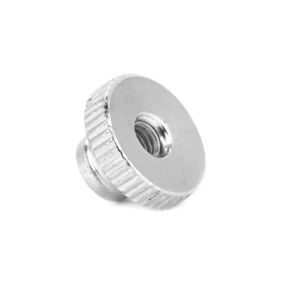 M3 M4 M5 M6 M8 M10, acciaio al carbonio nichelato, stringere a mano la manopola con dadi a testa zigrinata con dadi(M3（10pcs）)