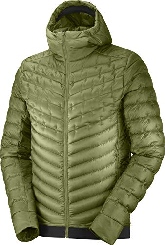 SALOMON Outline Down Hoodie M Maillot de survêtement Homme, Vert Olive (Martini Olive), S