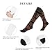 BERMEIZ Old-Fashioned Bookshelf for Compression Socks for Women & Men Graduated Nurses Supports Socks -