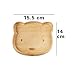 Produktbild Holzessgeschirr nette Kaninchen/Bear Massivholz BowlCartoon Muster Obst Speisen Teller Tablett Kind Baby Serving Holz Teller,A