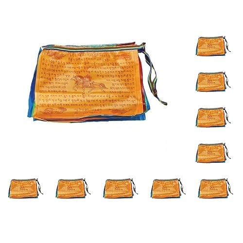 10 set of Prayer Flags Artificial for Meditation Rooms 20x 27 cmX25 cm, 27 x 25 cm 20 Pieces