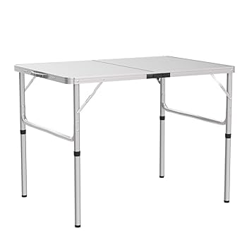アルミ製折りたたみテーブル Amazon | Kaitou アウトドア テーブル 折りたたみ アルミ ロール