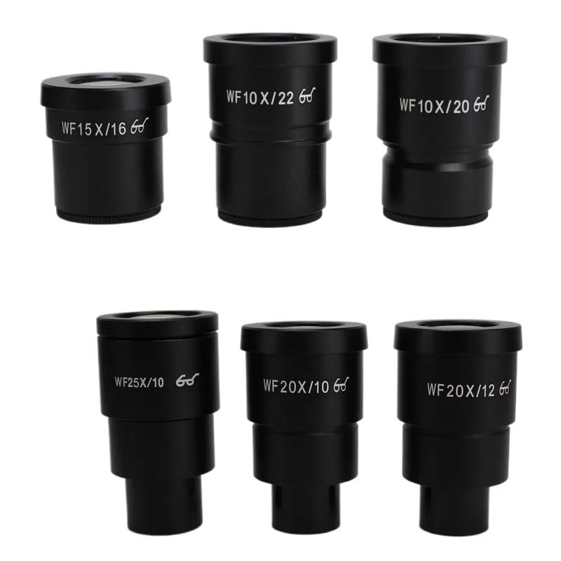 2 szt. WF10X WF20X WF15X WF25X okular wysokiego okularu do mikroskopu stereoskopowego części lub akcesoriów do mikroskopu ocznego (kolor: 2 szt. WF15X 16mm)