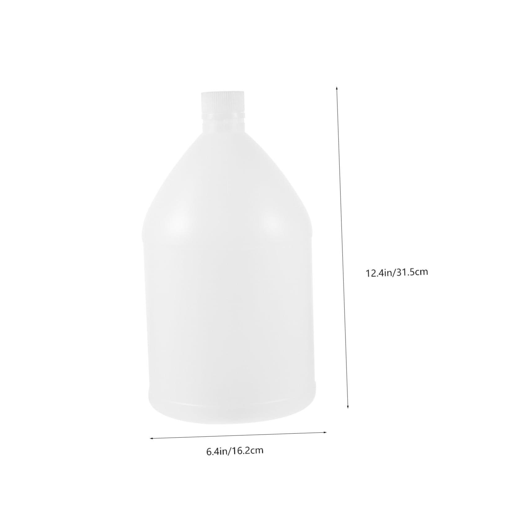 Unomor 2pcs Plastic Barrel White Kettle Milk Bottles with Lids Milk Jugs with Lid Container with Lid Empty Milk Jugs Empty Jugs with Caps Food Containers Storage Containers Jug Water Jug