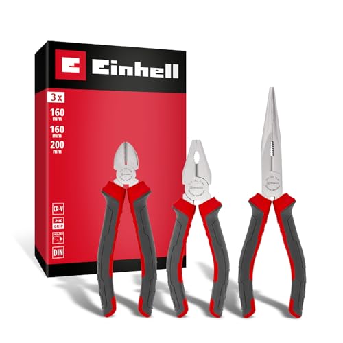 Original Einhell Zangen-Set 3-tlg. (Seitenschneider, Kombizange...