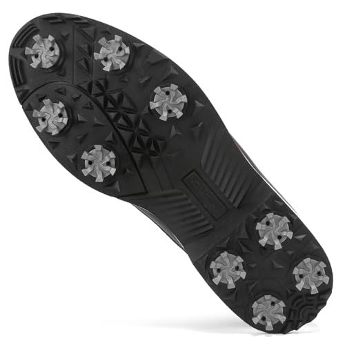Image of Golf Shoes Men Spikes Classic Golf Footwears Male Walking Sneakers for Golfers Size 7-14