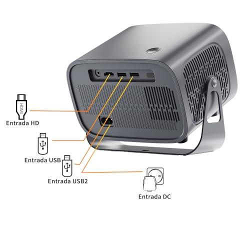 Projetor Portátil A10 5G/2.4G Wi-Fi Duplo BT 5.2 Controle Bluetooth Android 11 Home Cinema Full HD L