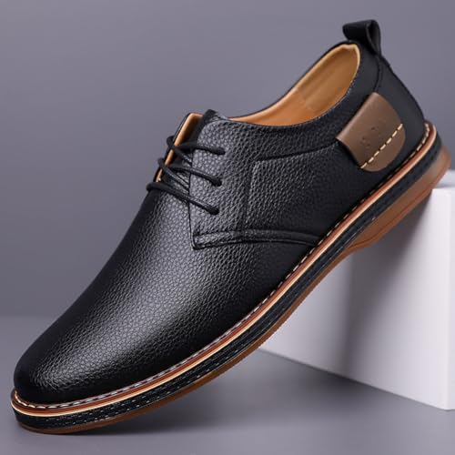 Men's Comfortable Stylish Oxford Shoes Casual Lace Up Walking Business Driving Dress Shoes4