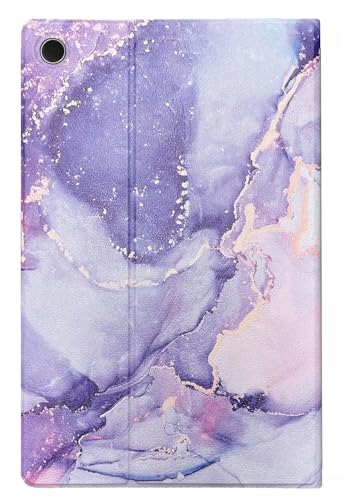 Image of ProElite Book Cover Case for Samsung Galaxy Tab A11 Plus 11 inch 2025, Smart flip case Book Cover for Samsung Galaxy Tab A11+ 11 inch 2025, Marble Purple