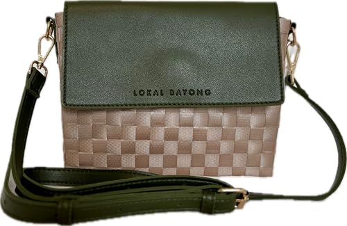 Jake Sling Bag - Green, Medium to Large, Minimalist Unisex Daypack Backpack, Water Resistant, 135 Cubic Inches, 1.76 Pounds