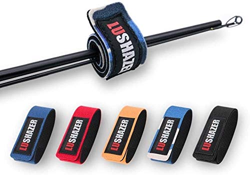 XTXM Cañas de pescar con cinturón, 6 unidades, cañas de cañas elásticas,...